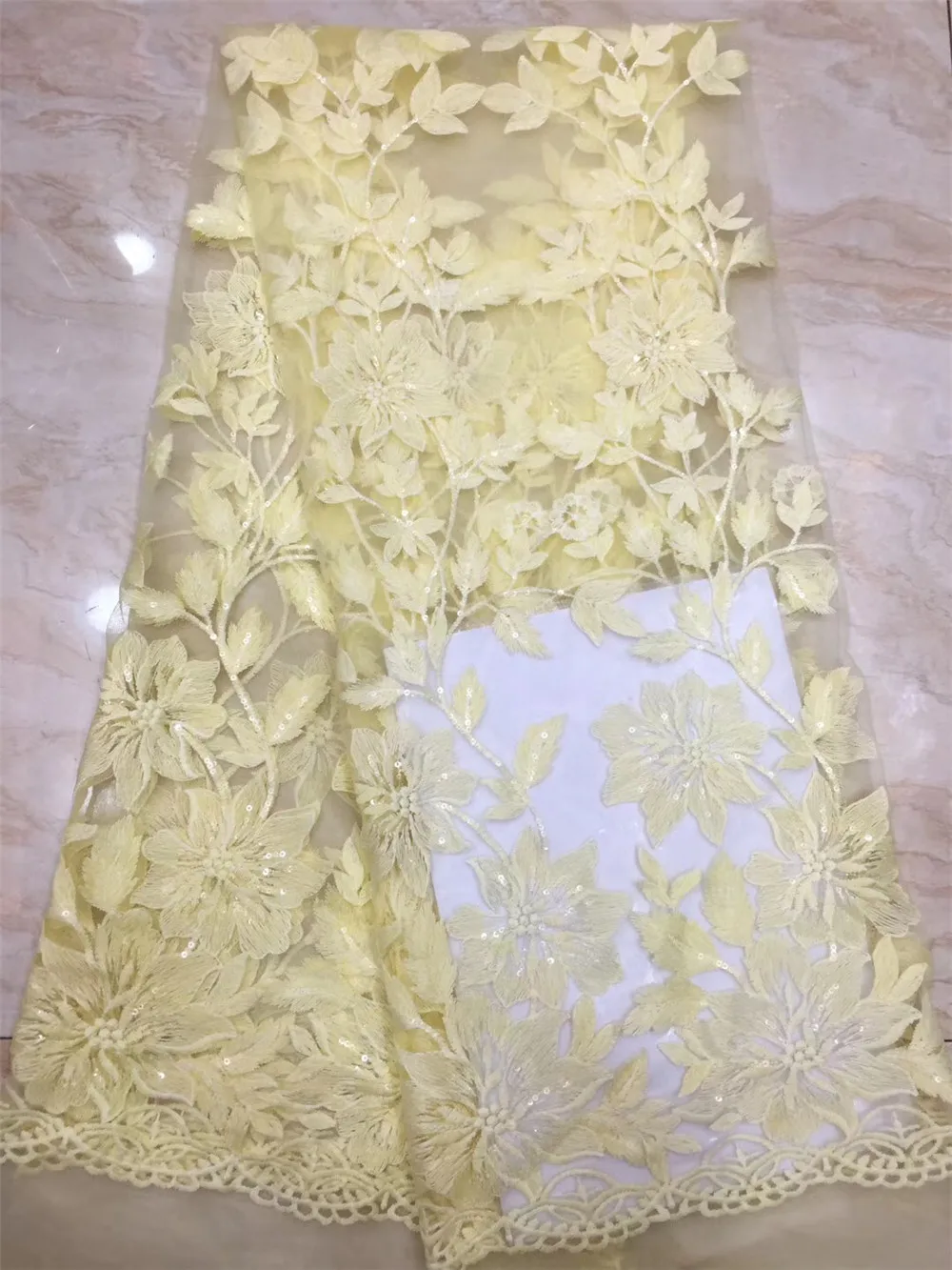 African Net Sequins Laces 5yard Latest Nigerian 2019 Baby Pink Sequin Fabric For Sewing Dress Tulle Lace X8 | Дом и сад