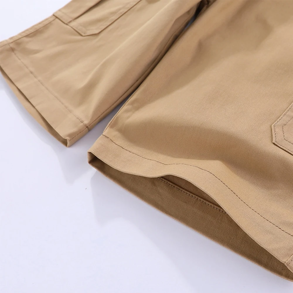 

Mudkingdom Toddler Boys Cargo Pants Short Summer Solid Casual Elastic-Waist Shorts