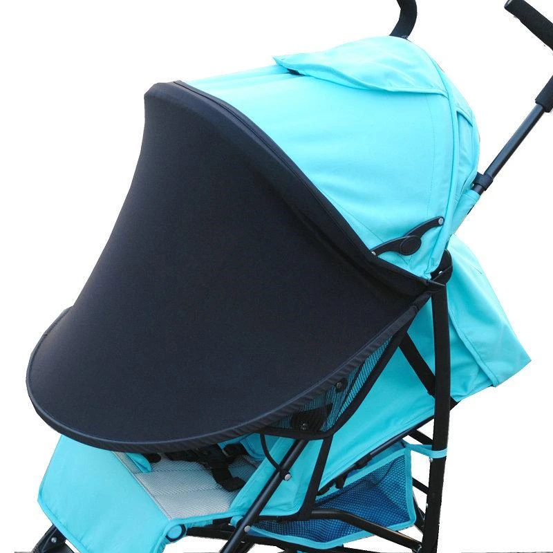 

Summer Sun Shade For Baby Carriage Stroller Cloth Windproof Umbrella Black Avoid Ultraviolet Rays Sunscreen For Baby 1 Piece