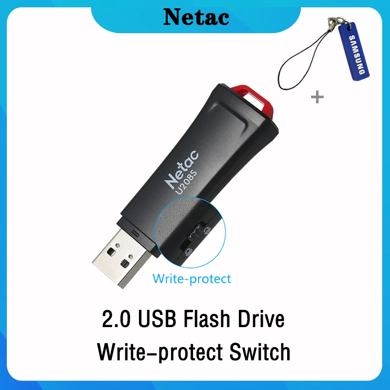 Netac USB флеш накопитель 32 16 ГБ защищающий от записи зашифрованный 2 0 флешка диск на