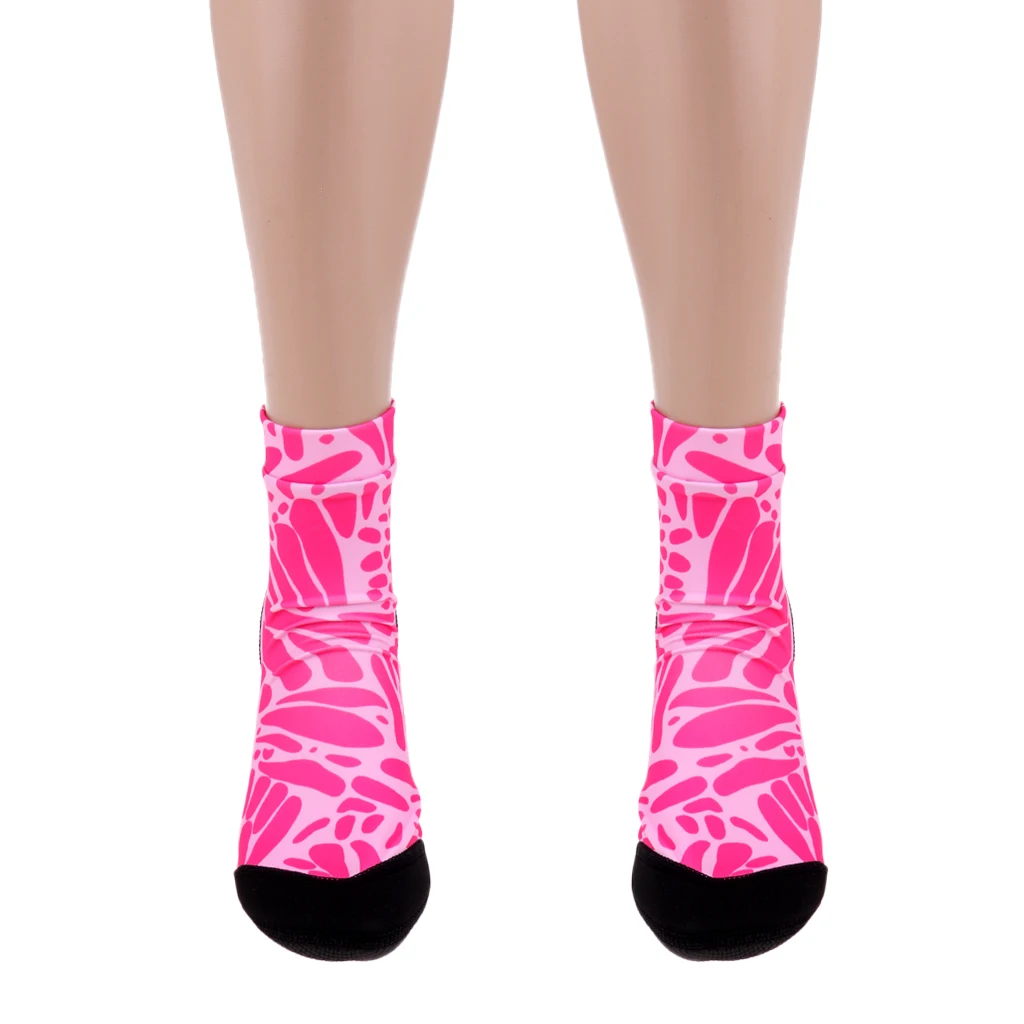 Обувь для водных видов спорта, акваноски, Нескользящие Пляжные Носки для плавания, Сноркелинга, серфинга, дайвинга, бассейна, йоги, короткие ботинки, размеры XS-XXL - Цвет: Pink M as described