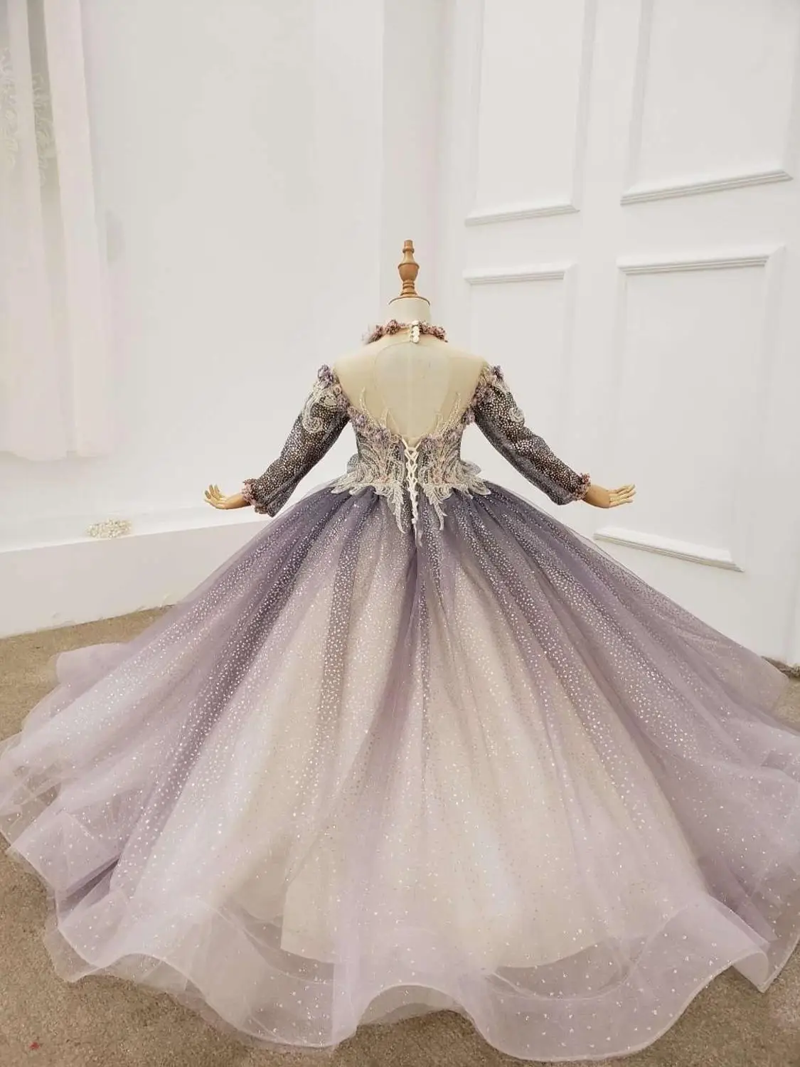 2020 г. Роскошные платья для девочек с цветочным узором причастия komunia robe mariage enfant