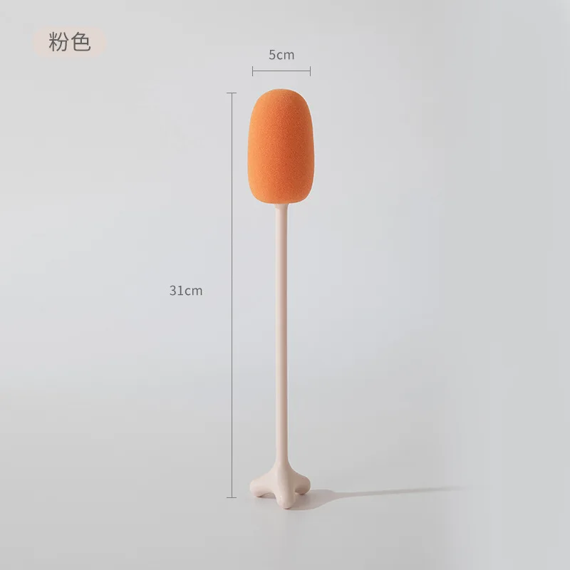 

1 Pc 31cm Long Handle Vertical Cup Brush Contrast Color Practical Bottle Brush Department Store Sponge Cleaning Brush