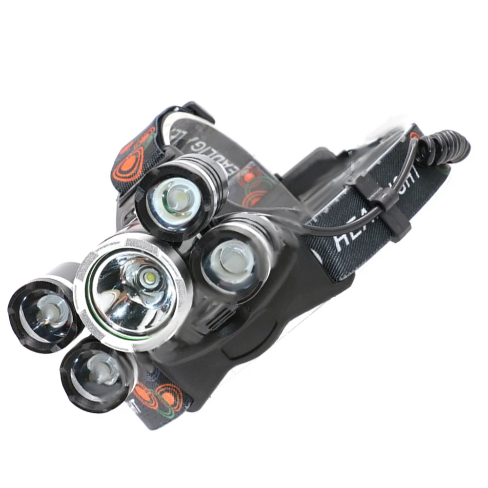 

Rechargeable XML-T6 +4XPE LED Headlamp Fishing Headlight Torch Hunting Head Lamp Camping Headlamp Night Fishing Lamp