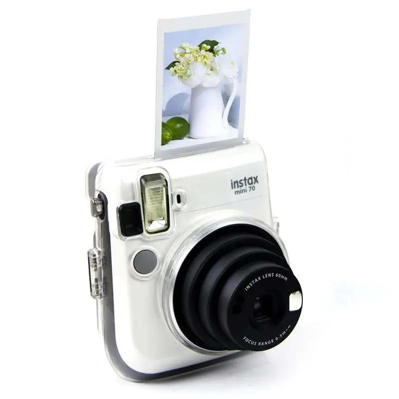 Прозрачный чехол с кристальным корпусом и ремешком для камеры Instant Mini70