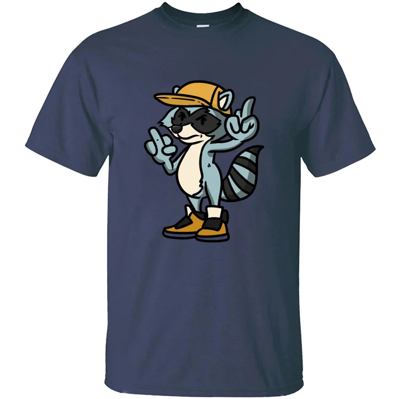 

Винтаж плохой палец с енотом Для Мужчин's Футболка Harajuku Для мужчин футболка рубашки 100% из хлопка в стиле "хип-хоп"