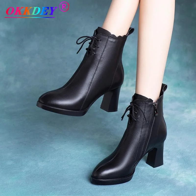 

Fashion Brand Designer Ladies Black Socks Boots 2021 Winter New Leather Elastic Boots Thick High Heels Pointed Toe Women's Shoes