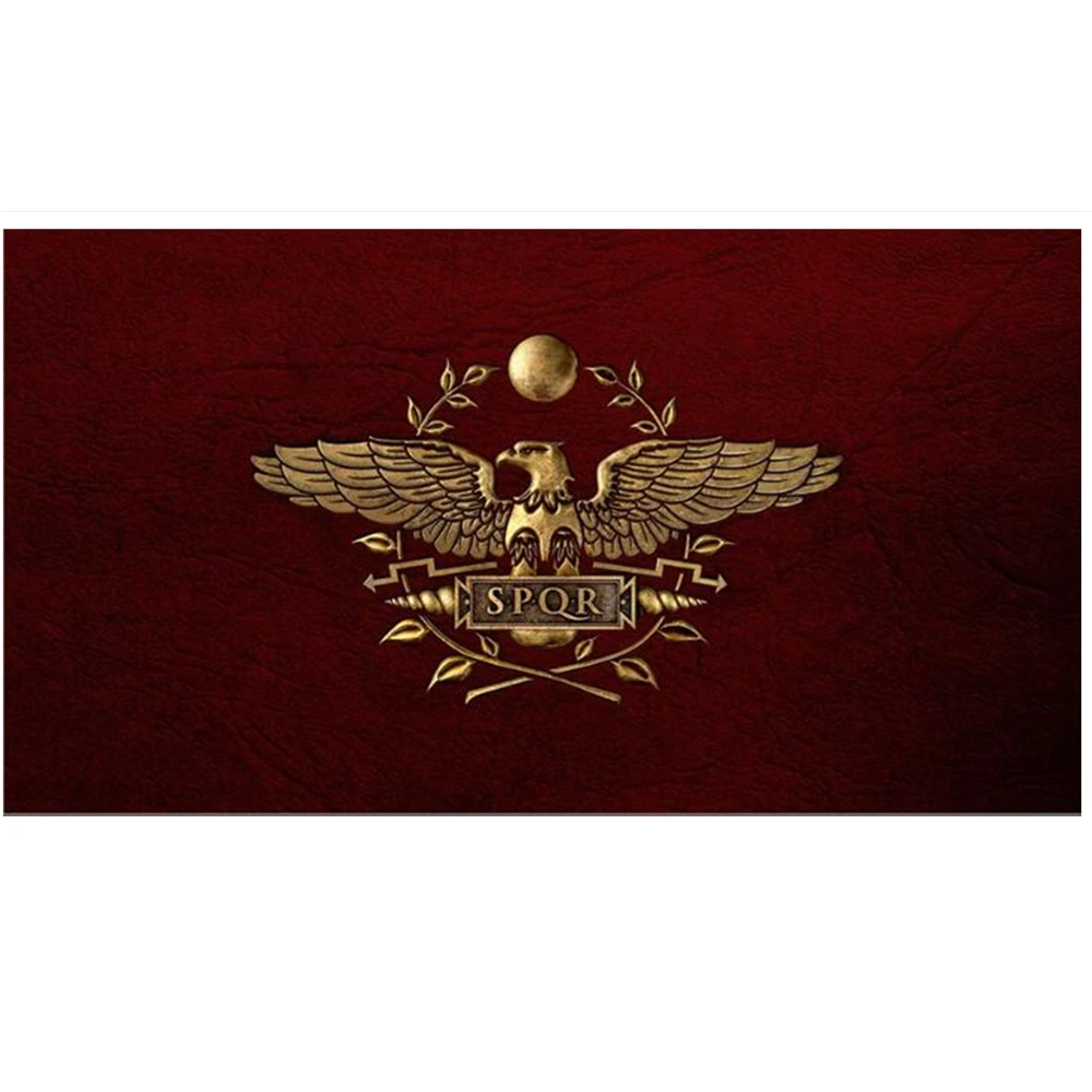 

2x3ft/3x5ft/4x6ft SPQR Roman Empire Senate and People of Rome Flag Decorations banner for Home flag