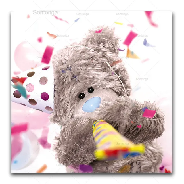 

Sontonga Full Square/round Drill 5D Diy Diamond Painting "cartoon Bear" 3D Embroidery Cross Stitch 5D Home Decor Gift