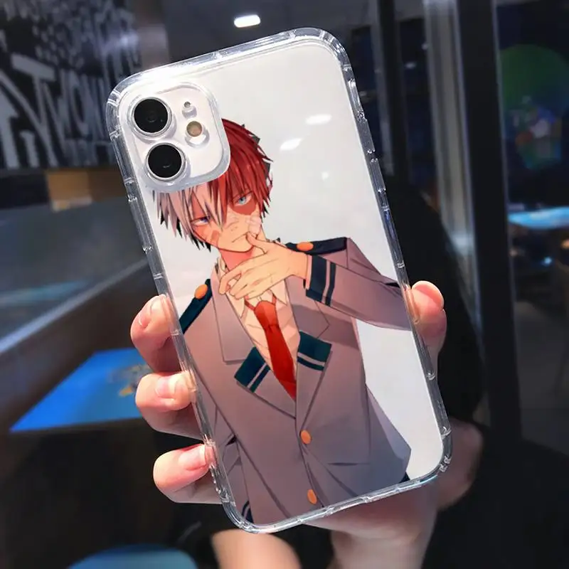

My Hero Academia Phone Case Transparent soft For iphone 5 5s 5c se 6 6s 7 8 11 12 plus mini x xs xr pro max