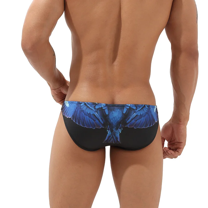 

SEOBEAN Briefs Men's Sexy Fashion Printing Black Men's Underwear Trend Coquettish Close-Fitting Comfortable Wholesale Underwear