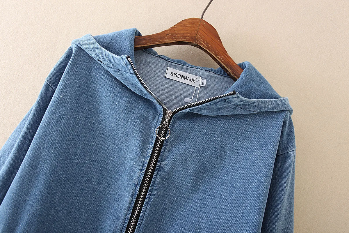 2020 весеннее джинсовое пальто с длинным рукавом Повседневная джинсовая куртка