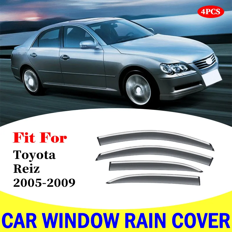 For Toyota Reiz 2005-2009 Car Window Sun Rain Shade Visors Shield Shelter Protector Cover Trim Weather shield car accessories