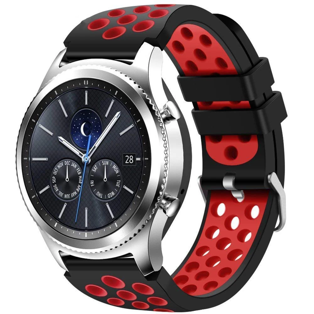 Ремешок силиконовый для samsung gear s2 s3 Frontier/Classic/Galaxy 46 мм и 42 сменный Браслет наручных