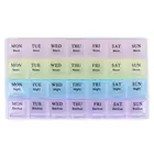 Портативный 7-дневный недельный контейнер для лекарств, органайзер, органайзер для еженедельного хранения 28 таблеток, контейнер для лекарств и добавок