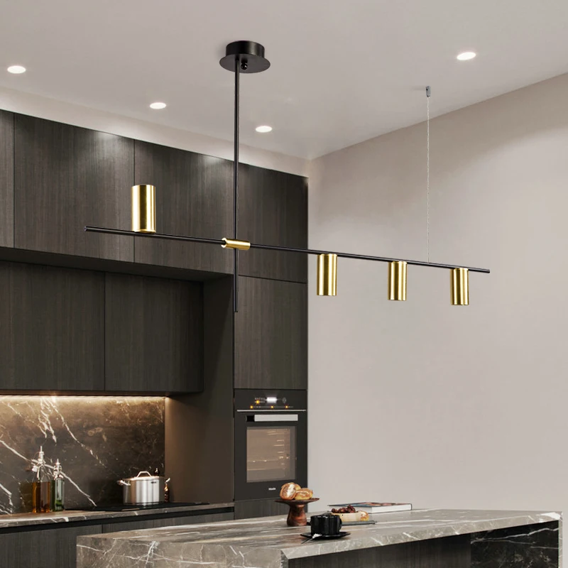 Europe Strip A Chandelier Post Modern Designer Light Luxurious Restaurant Bar Counter Living Room Model Between | Лампы и освещение
