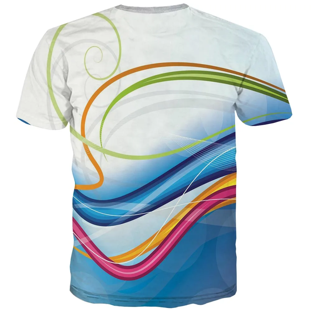 

Men's Graphic Shirt Blue Texture 3D Print US Size T Shirt Unisex Tee Casual Top Novelty Clothing