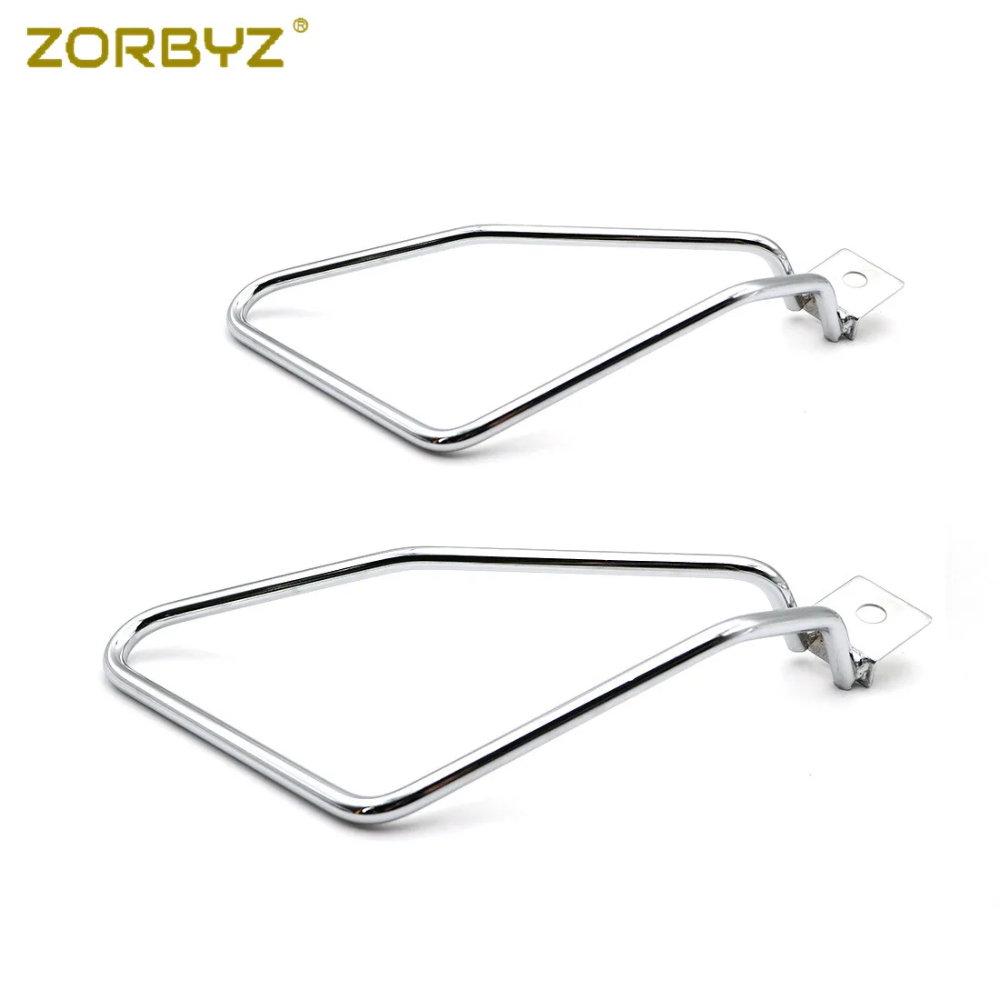 ZORBYZ хромированная металлическая седельная сумка с креплением для Harley Sportster XL883 Dyna