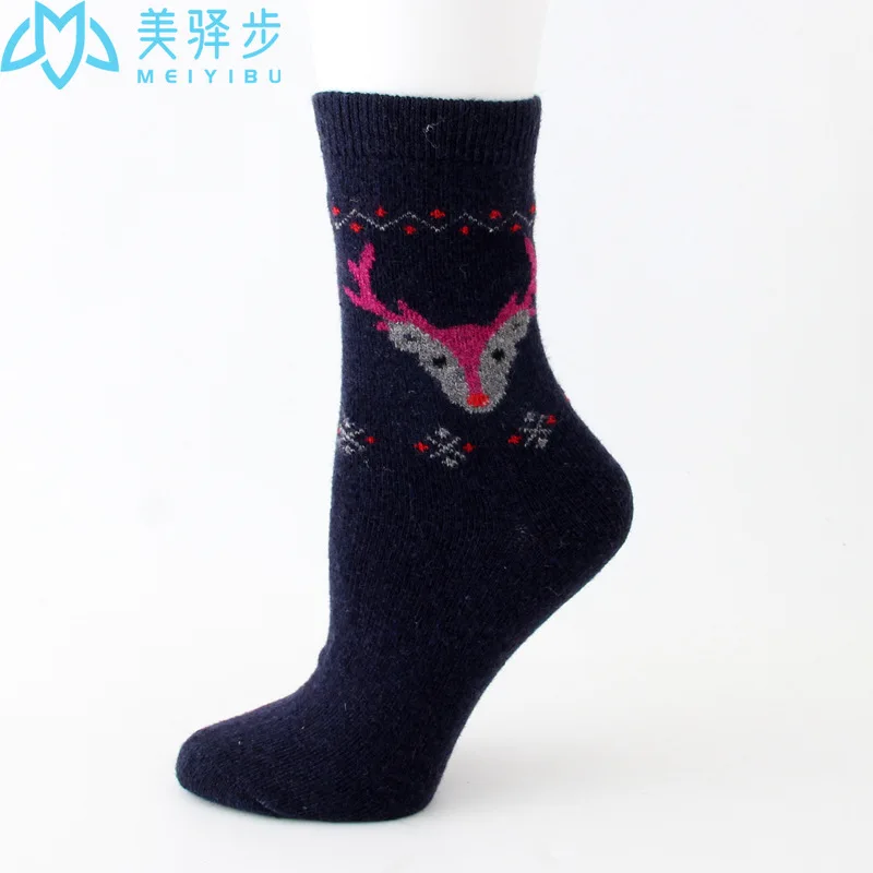 12 Pairs Per Set Socks Winter Thickened Wool Socks Animal Elk Female Wool Socks Wholesale