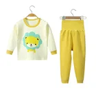 Пижама детская хлопковая с длинным рукавом, на возраст от 1 до 4 лет