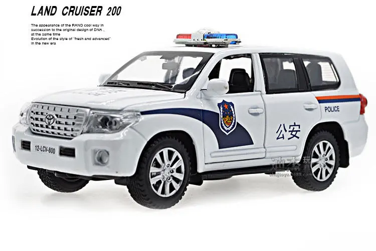 

Gifts For Children Police Car SUV Double Horses 1/32 Alloy Car Model Exquisite Diecasts Toy Vehicles 047