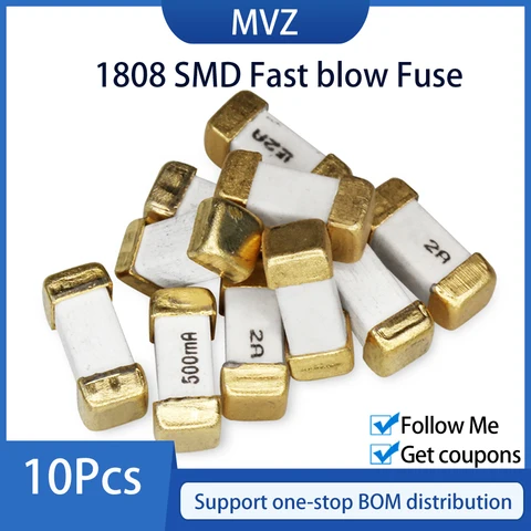 Быстродействующие предохранители A, SMD, 1808, 125 В, 250 В