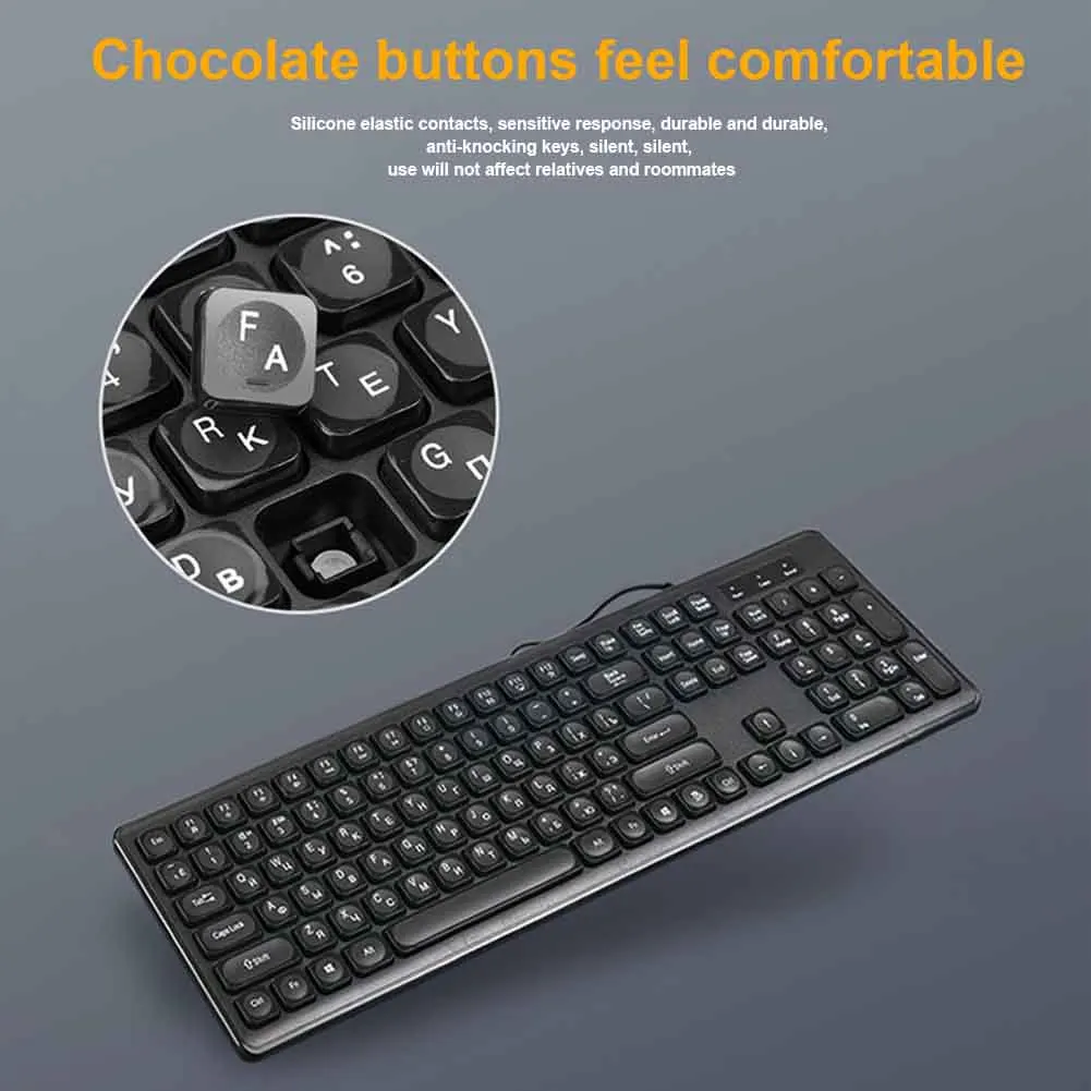 108 клавишных ПК практика набора USB кабель Настольный механический офис русская