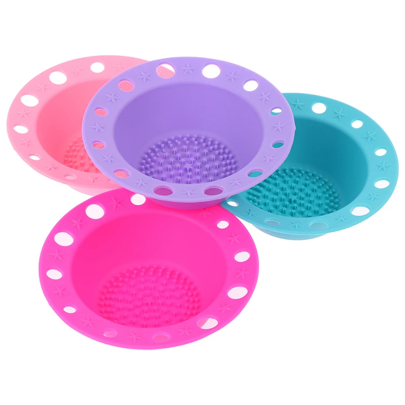 

1PCS Silicone Brush Cleaner Pad Brush Cleaner Makeup Cleaning Foundation Brush Scrubber Board Make Up Washing Brush Gel