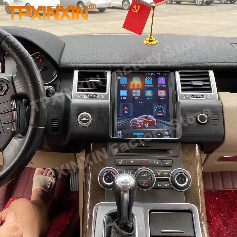 Голосовое управление AI Android 14 Auto Мультимедиа для Land Rover Range Sport L320 2010 ~ 2013