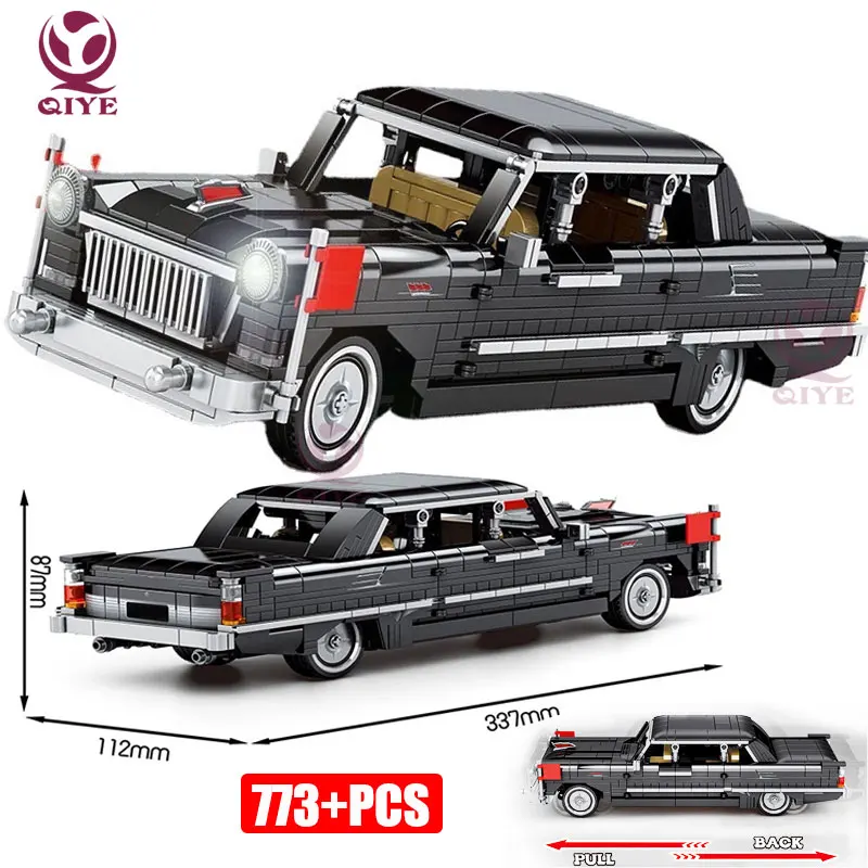 Конструктор городская техника классический автомобиль Hongqi L5 CA72 парадный