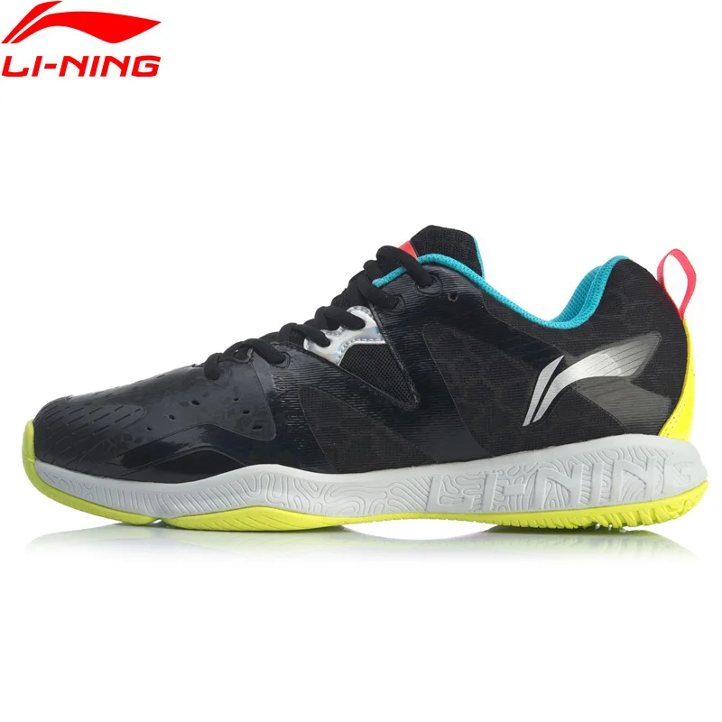 (Перерыв код) Li-Ning Для мужчин бадминтон тренировочные кроссовки из дышащего материала светильник-Вес подкладка стабильный Поддержка Спортивная обувь Кроссовки AYTQ003-0