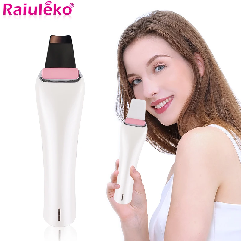 Ультразвуковой ионный Скруббер кожи очищающее средство для лица вибрации маска