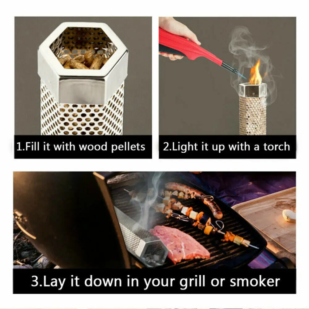 Высокое качество 12 дюймов трубка курильщика из нержавеющей стали гриль