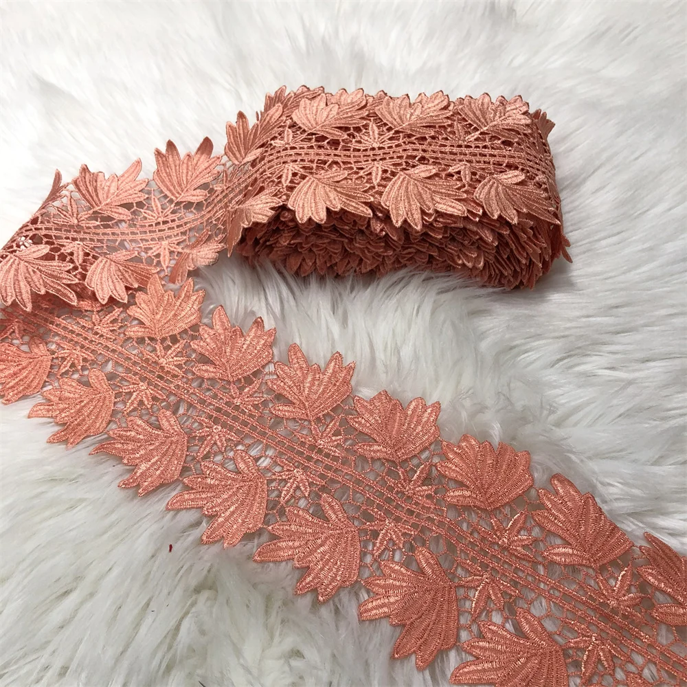 10yards Lace Ribbon Trims Garniture Cloth Accessories Trim Embroidered For Sewing Decoration African Fabric DIY Material - купить по