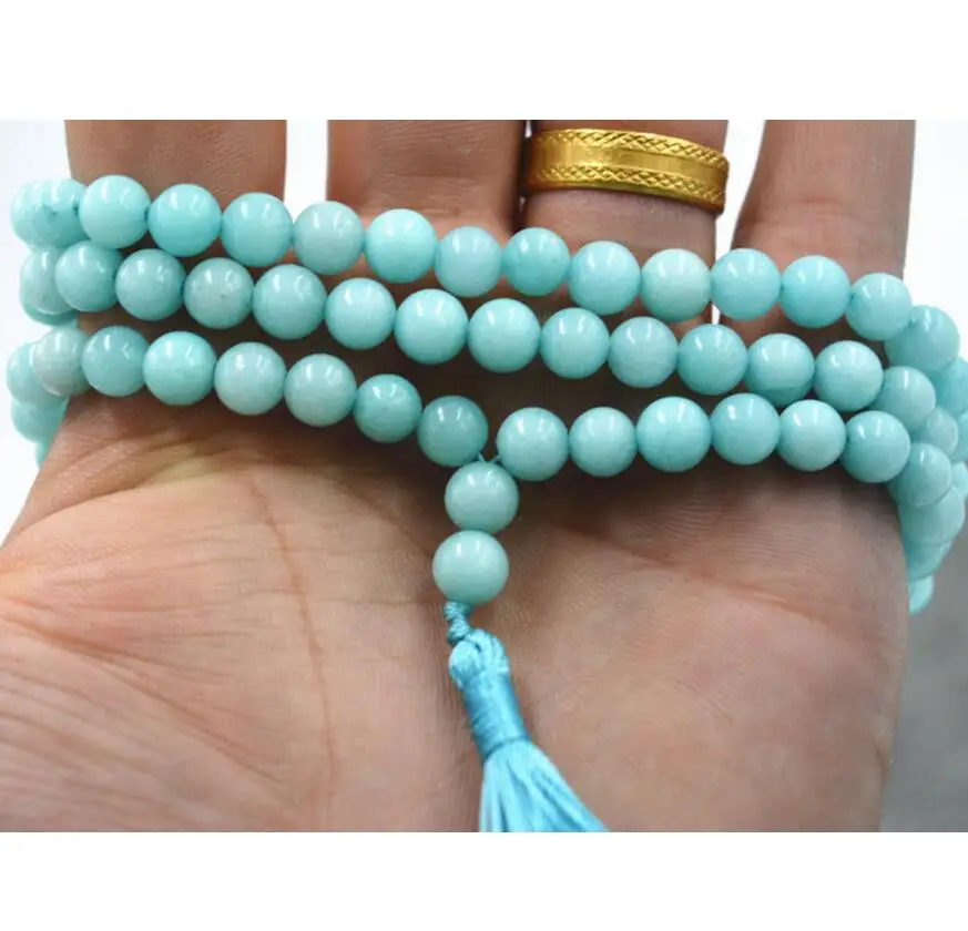 Модные ювелирные изделия Бесплатная доставка горячие 6 мм камень буддийский 108