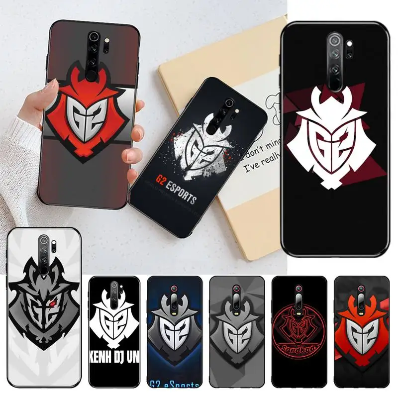 HPCHCJHM G2 Esports Club Black TPU Soft Phone Case Cover for Redmi Note 8 8A 7 6 6A 5 5A 4 4X 4A Go Pro Plus Prime | Мобильные