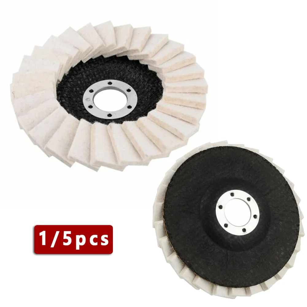 

Wool Buffing Felt Disc 125mm 5" Polishing Angle Grinder Wheel For Metal Marble Glass Ceramics Polishing Wheel Buffing Pads