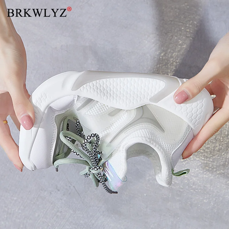 Модные кроссовки Женские из дышащей сетки Женская обувь на шнуровке Basket Femme Обувь