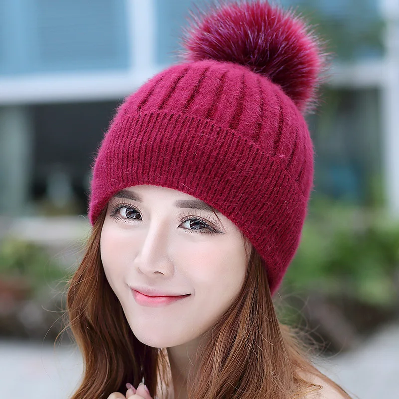 Зимние шапки женский шарф костюм сохраняющий тепло Вязание увеличение вниз