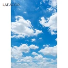 Laeacco Фото фоны голубое небо облачный Солнечный портрет обои живописные фотографии фоны фотосессия Фотостудия