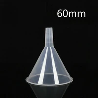 10pcslot diameter 60mm clear white plastic filter funnel plastic funnel with short neck for laboratory