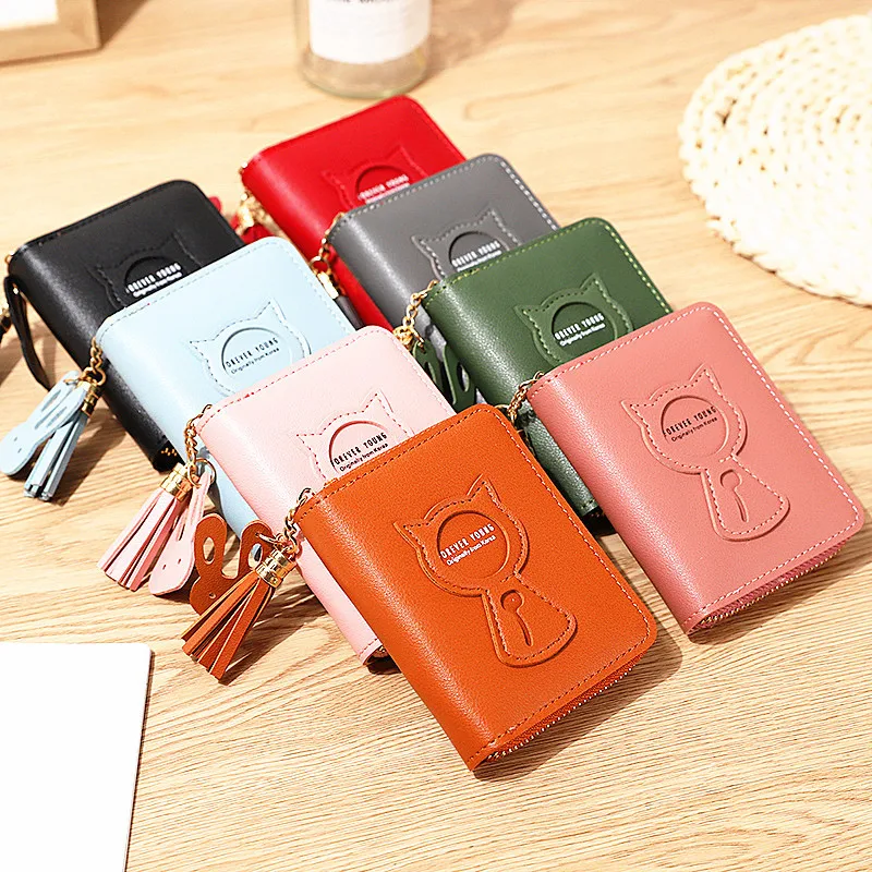 Новый дизайнер известный бренд клатч короткий кошачий для девушек женские