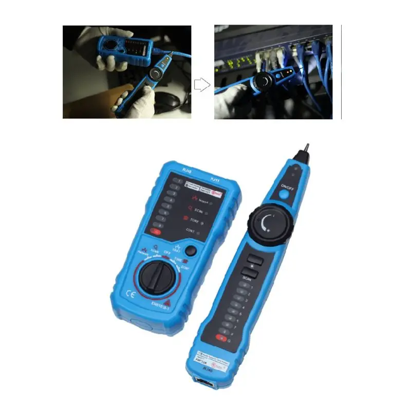 Cat5 Cat6 провод трекер LAN тестер RJ11 телефонная линия RJ45 Ethernet сетевой кабель детектор для проверки непрерывности сортировки
