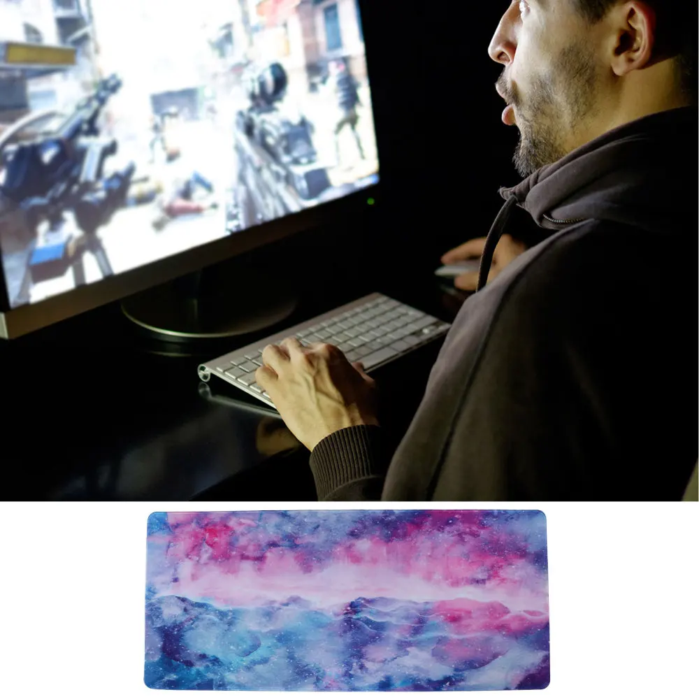 

Rectangle Pad Marble Pattern Gaming Mat Non-slip Rubber Mousepad