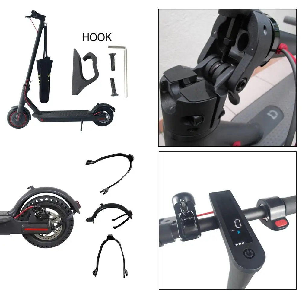 

For Xiaomi M365 Pro Accessories Set 2/3/4/5/6pcs/set For Electric Scooter Rear Fender Wing Mudguard Shock Absorption Accessories