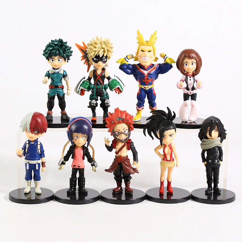 

Мой герой Академия Midoriya Izuku Bakugou Katsuki Todoroki Shoto All Might Ochaco Uraraka Kirishima Eijiro Фигурки игрушки 9 шт./компл.