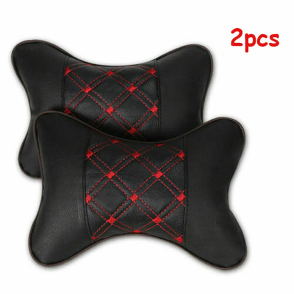 

Accessories Car Headrest Comfortable Home Office PU Leather 26cm×18cm×8cm