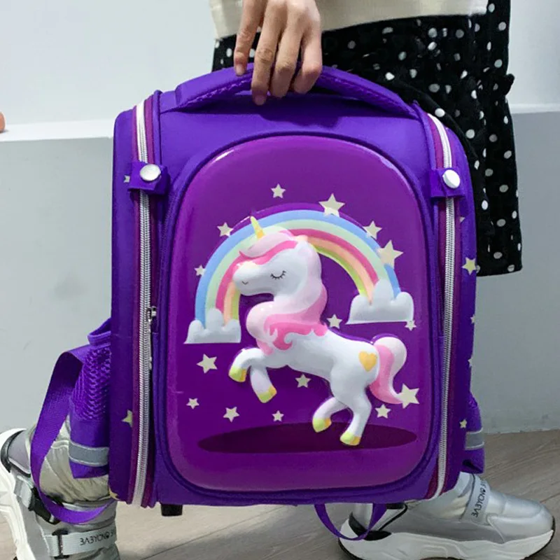 Disney Princess Cartoon Backpack Frozen Girl Primary Bag Flamingo Kid Burden Reduction Kindergarten Guardian Backpack