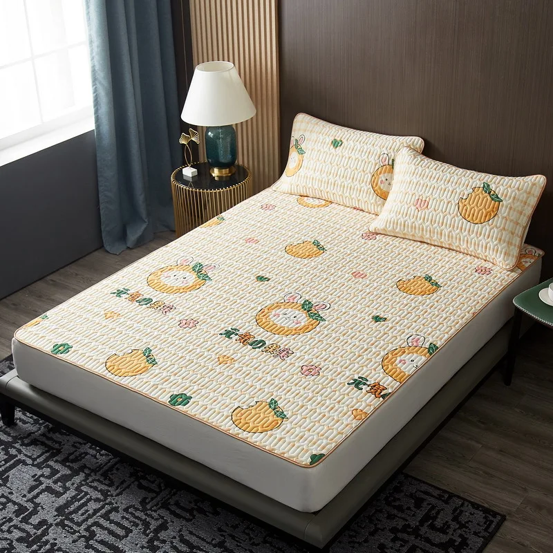 Детский летний комплект постельного коврика с принтом лимона мультяшный