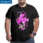 Футболка мужская с круглым вырезом, топ с коротким рукавом, большой размер 4XL, 5XL, 6XL, Джоджо, невероятные приключения